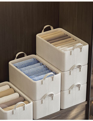 Grote capaciteit stapelbare opslagzak organisator voor beddengoed en kleding