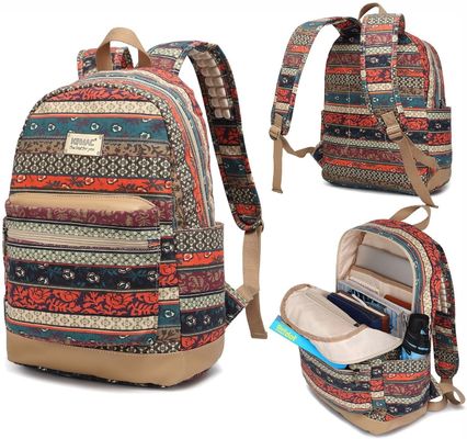 2021 Reisrugzak Vintage Canvas Rugzak met aangepaste kleur Buitenste frame