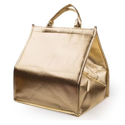 Gepersonaliseerd logo geaccepteerd geïsoleerde lunch koeler zak stijf met aluminium folie Eco-vriendelijk