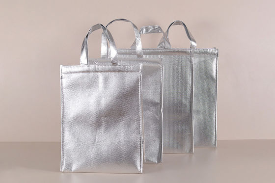 Gepersonaliseerd logo geaccepteerd geïsoleerde lunch koeler zak stijf met aluminium folie Eco-vriendelijk