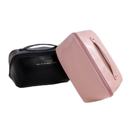 Canvas cosmetische tas waterdicht mode reis opslag vrouw make-up case met rits