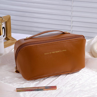 Canvas cosmetische tas waterdicht mode reis opslag vrouw make-up case met rits
