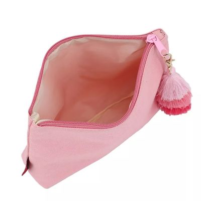 Schoonheid katoenen vrouwen make-up reistas met rits sluiting en Tassel Custom Logo