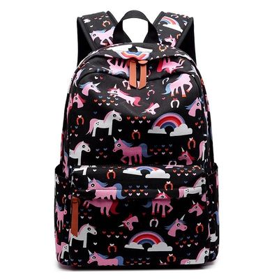 Schooltas Kinderen Nylon Kinderdagverblijf Cartoon Animal Backpack met verstelbare riemen