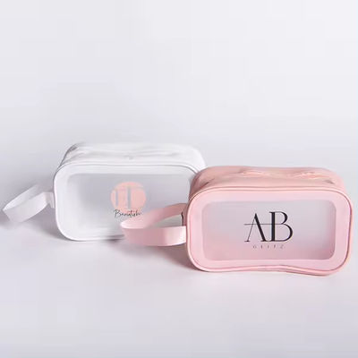 Waterdichte bevroren zak Custom Logo Printed Fashion Cosmetic Bag PVC Bag Make-up Bag