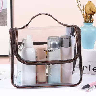 Winkelen Duidelijke Transparante schoonheid Reis Toiletten PVC Custom Cosmetische tas voor reizen