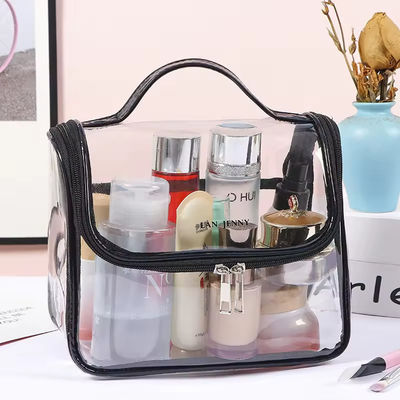 Winkelen Duidelijke Transparante schoonheid Reis Toiletten PVC Custom Cosmetische tas voor reizen