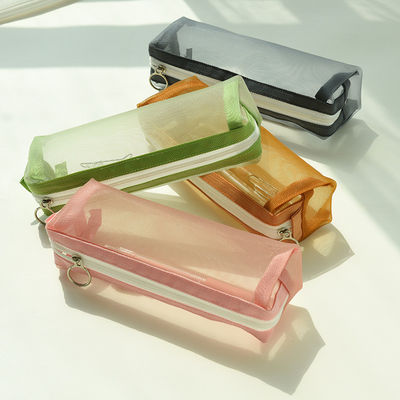 Studenten Examen Speciale potlood Casing Transparante Mesh Potlood Bag voor cosmetica gemak