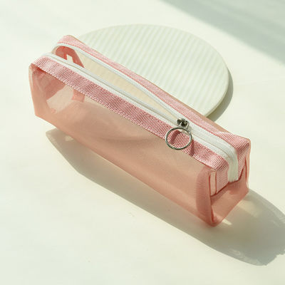 Studenten Examen Speciale potlood Casing Transparante Mesh Potlood Bag voor cosmetica gemak