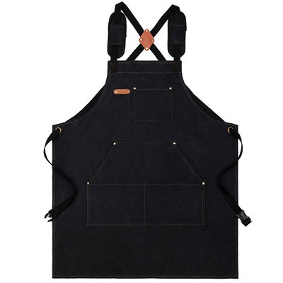 Waakpersoneel Uniform Waterdicht Chef Schort voor Cafe's Restaurants Keuken in katoenen doek