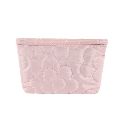 Waterdichte make-up bewaring zak Puffer Quilted Nylon cosmetische zak voor reis toilettoestellen
