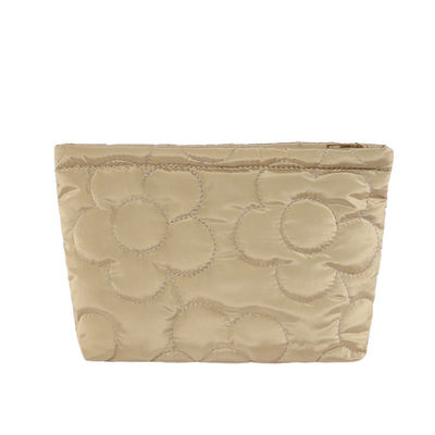 Waterdichte make-up bewaring zak Puffer Quilted Nylon cosmetische zak voor reis toilettoestellen