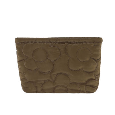 Waterdichte make-up bewaring zak Puffer Quilted Nylon cosmetische zak voor reis toilettoestellen