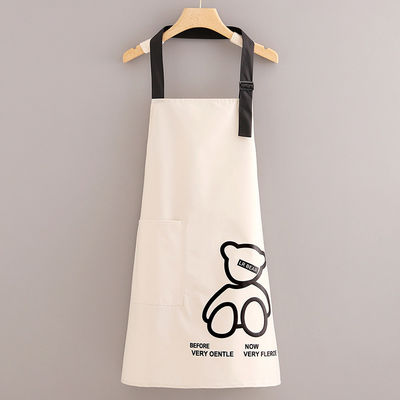 Artikeltype Mode Canvas Polyester Stof Dik katoenen schort voor Unisex Keuken