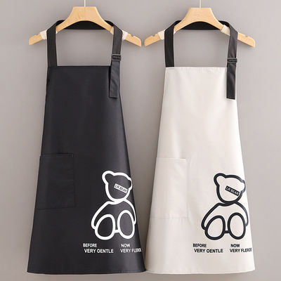 Artikeltype Mode Canvas Polyester Stof Dik katoenen schort voor Unisex Keuken