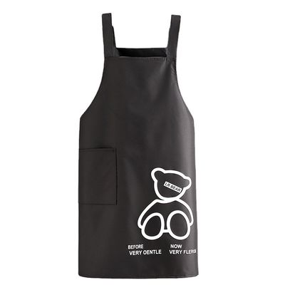 Dagelijks leven schort met aangepaste logo zakken waterdicht polyester katoen keuken chef schort