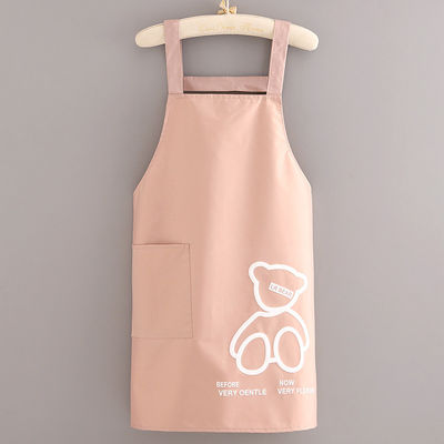 Dagelijks leven schort met aangepaste logo zakken waterdicht polyester katoen keuken chef schort