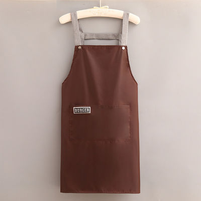 Custom logo katoen polyester chef koken schort voor het dagelijks leven in café's Restaurants Keuken