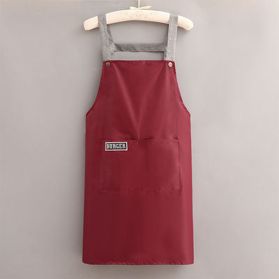 Custom logo katoen polyester chef koken schort voor het dagelijks leven in café's Restaurants Keuken