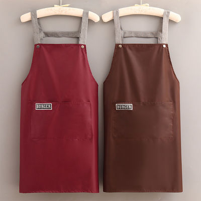 Custom logo katoen polyester chef koken schort voor het dagelijks leven in café's Restaurants Keuken