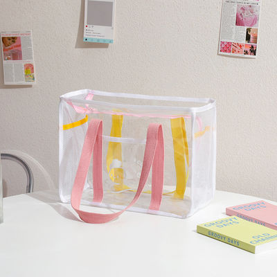 Transparante PVC-tas, heldere snoepkleuren, U-vormige handtas voor vrouwen