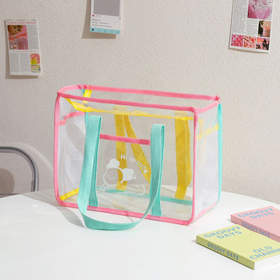 Transparante PVC-tas, heldere snoepkleuren, U-vormige handtas voor vrouwen