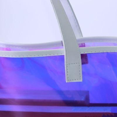 Transparante PVC-gelenzak Holografische mode schouder winkeltas van plastic voor vrouwen
