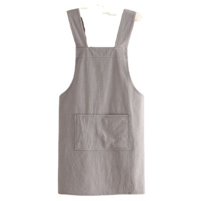 Aanpassen Keuken Cotton Linnen Schort Met Logo Huis Schort Voor Werk Bar Bib Canvas Schort