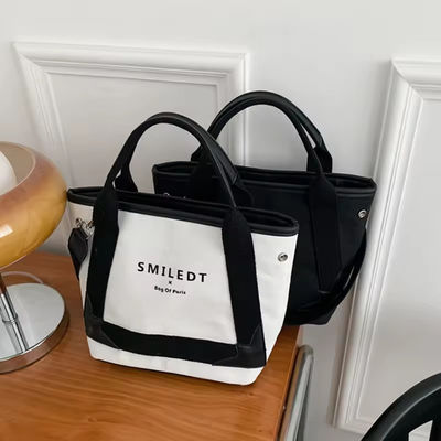 Custom Logo Reis Polyester Vrouwen Schouder Canvas Beach Bag voor winkelen en ontspanning