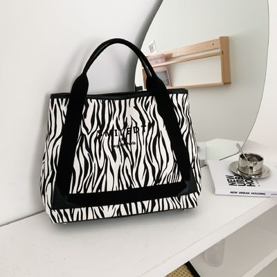 Custom Logo Reis Polyester Vrouwen Schouder Canvas Beach Bag voor winkelen en ontspanning