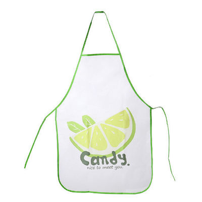 Custom LOGO Gedrukt keuken schort met aangepaste kleur en waterdichte PE stof