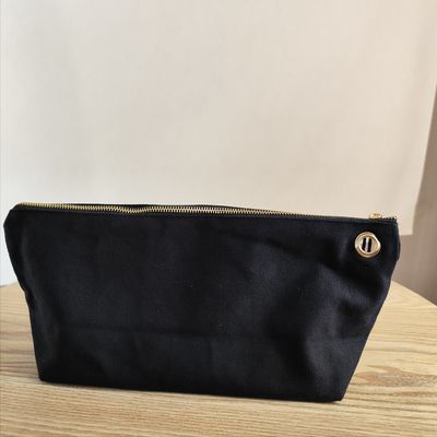 OEM/ODM geaccepteerd Custom Logo Printed Canvas Zipper Make-up Bag voor potlood en munt opslag