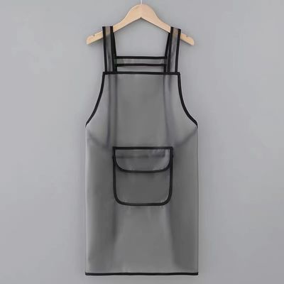 Acceptabel OEM/ODM TPU dik kapper Cafe transparante schort voor restaurant bar