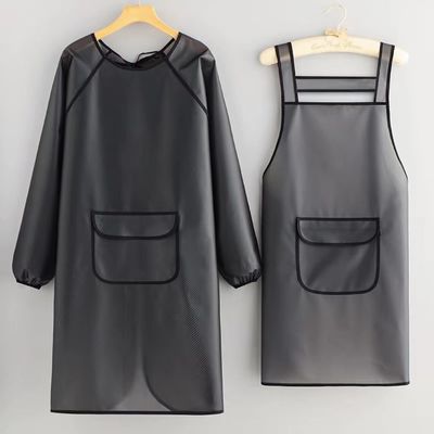 Acceptabel OEM/ODM TPU dik kapper Cafe transparante schort voor restaurant bar