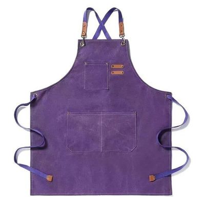 Dagelijks Leven Chef Werk en Nuts Schort Custom Logo Cotton Canvas Tool Schort met zakken
