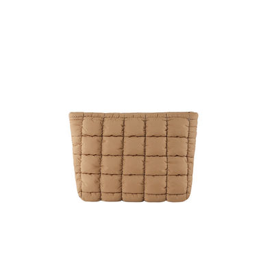 Polyester Lining Square Feather Bag 2024 Trend Pure Color Clutch Bag voor modieuze vrouwen