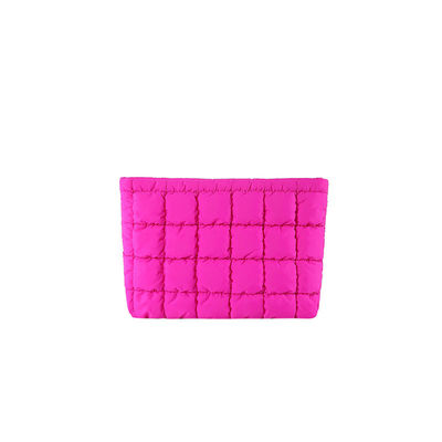 Polyester Lining Square Feather Bag 2024 Trend Pure Color Clutch Bag voor modieuze vrouwen