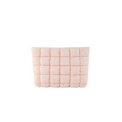 Polyester Lining Square Feather Bag 2024 Trend Pure Color Clutch Bag voor modieuze vrouwen