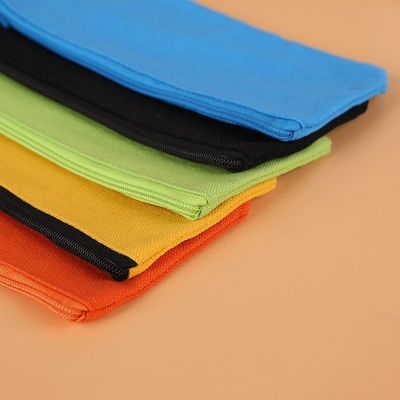 Gepersonaliseerde logo print Canvas potlood zak voor klant vereisten