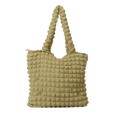 Persoonlijkheid Bubble Flower Quilted Underarm Tote Shopping Bag Wrinkle Cloud Bags voor vrouwen