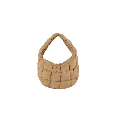 Gepersonaliseerde kleur handtas 2024 Trend Gattice Pattern Cotton Bag voor modieuze vrouwen