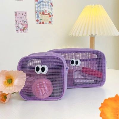 Gebruikelijke en duurzame 3D-opslagzak met gerecycled polyester mesh voor reistoiletten