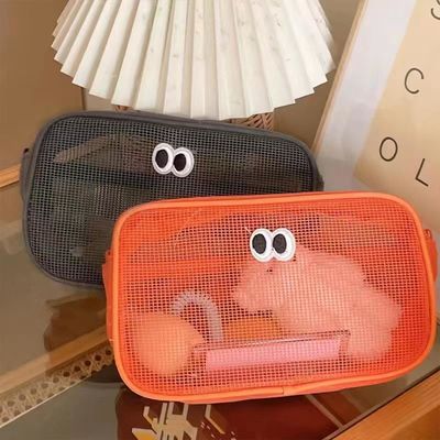 Gebruikelijke en duurzame 3D-opslagzak met gerecycled polyester mesh voor reistoiletten