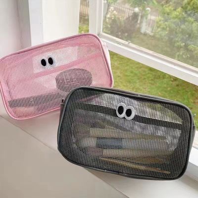 Gebruikelijke en duurzame 3D-opslagzak met gerecycled polyester mesh voor reistoiletten