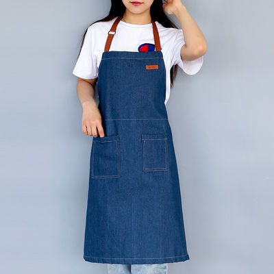 Waterbestendig denim schort OEM/ODM Acceptabel Machine Wasbaar voor Chef Keuken BBQ