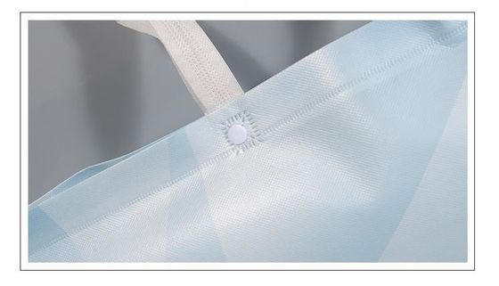 Gepersonaliseerde kleur PVC en niet-geweven zak voor dekbedverpakking met aangepaste decoratie