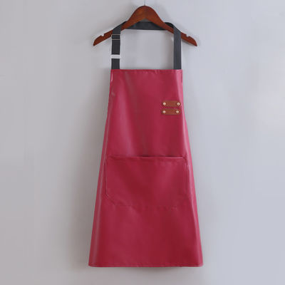 Custom Logo Waterdicht Lederen Long Bib Schort voor Keuken BBQ Bartenders Uniform Type