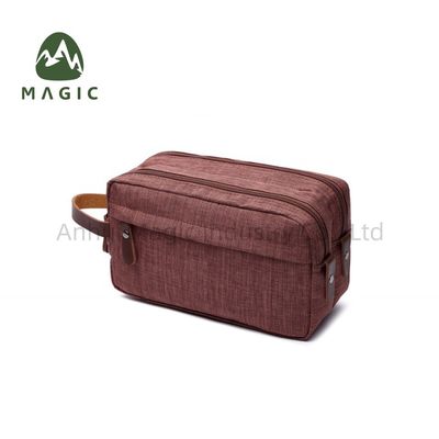 Waterdicht Custom Logo Print Reis Toilettenzak Grote capaciteit Polyester Cosmetische zak