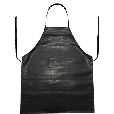 Custom Plain Long Bib PU Leer Kook Keuken Werk Schort met Acceptabele OEM / ODM