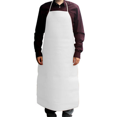 Custom Plain Long Bib PU Leer Kook Keuken Werk Schort met Acceptabele OEM / ODM